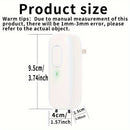 1 purificador de aire mini enchufable con tecnología de iones negativos, material ABS, enchufe 110V-130V, eliminación eficiente de humo para hogar, dormitorio, clóset - Regalo ideal para Navidad, fiestas, purificadores de aire para el hogar
