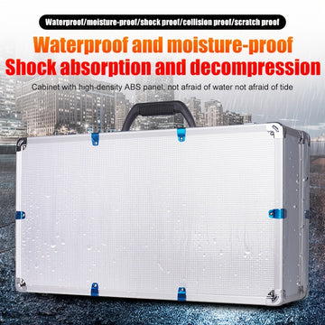 Estuche Protector de Carcasa Dura de Aleación de Aluminio Profesional NXG con Forro de Espuma - Cerradura de Seguridad, Gran Capacidad Adecuado para Micrófono, Cámara y Tarjeta de Sonido - Duradero y Portátil