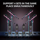 [Micrófono Inalámbrico de Alta Calidad] Sistema de Micrófono Inalámbrico de 2.4Ghz - Transmisión de Sonido de Alta Calidad Compacto Recargable por USB con Adaptador XLR y Puerto de Carga Tipo-C - Ideal para Mezcla de Audio y Micrófonos Dinámicos y de Con