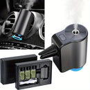 Purificador de aire para auto inteligente, difusor de aromas para auto recargable, aromaterapia para auto con 3 niveles ajustables, carga USB, incluye 3 frascos de perfume para hombre