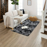 Una alfombra de peluche que se siente suave y presenta un diseño cálido, perfecta para la sala de estar, sofá, mesa de café, dormitorio y áreas de cabecera.