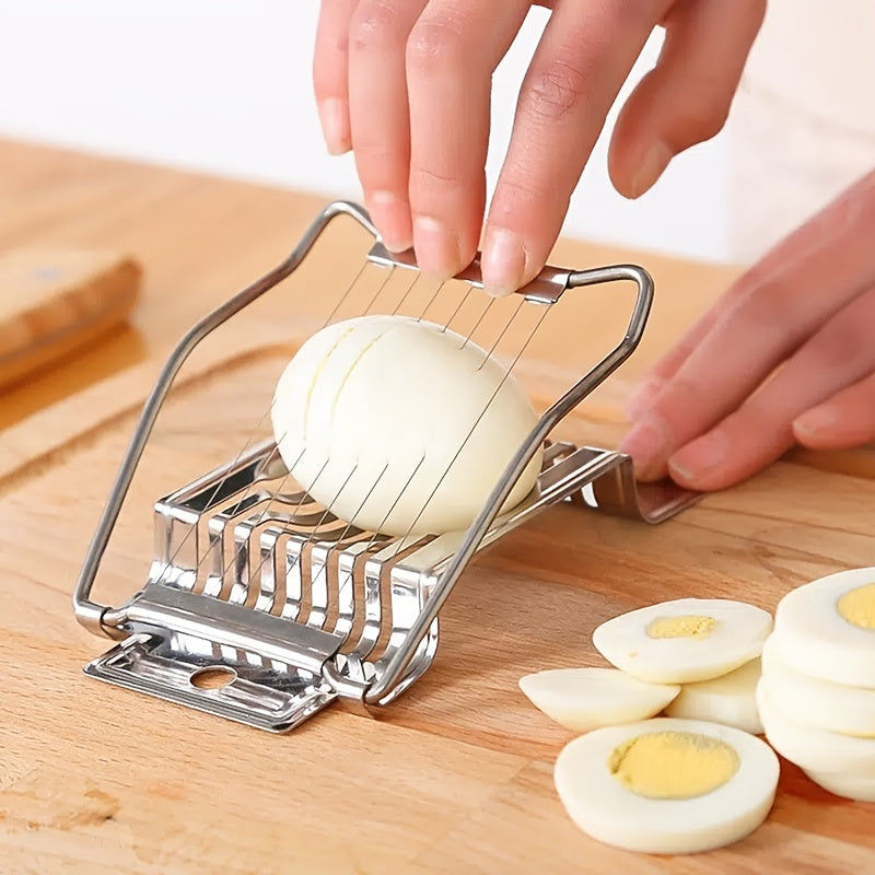 Utensilios de cocina de acero inoxidable para el hogar, rebanador de huevos, cortador de huevos, utensilios de cocina