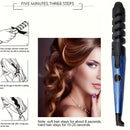1 rizador de pelo, tenacillas para rizos en espiral, ruleros para ondas, rizos grandes y permanentes, crea rizos, ondas y lazos en tu cabello