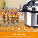 15 piezas de rejilla de acero inoxidable de grado alimenticio para freidora de aire, rejilla vertical, para hacer deliciosos platos en la cocina, herramienta de cocina.