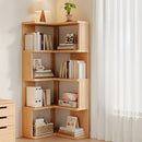 Estante de almacenamiento multifuncional de madera sólida para esquina del suelo, armario de esquina de sala de estar de varios niveles, estantería simple de almacenamiento de esquina
