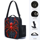Bolsa de Almuerzo Araña, Tote Aislada para Trabajo, Viajes y Picnics, No Contacto con Comida, Vuelta al Colegio