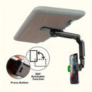Soporte para teléfono móvil de parasol giratorio universal 360° para coche, soporte de navegación para automóviles, material duradero ABS, ajustable y adecuado para vehículos, cocinas y dormitorios