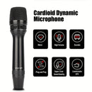 Micrófono dinámico de metal con cable de 5 metros, profesional, de mano, en forma de corazón, de un solo sentido, con interruptor, cable de 5 metros, para actuaciones en vivo y grabaciones, KTV.