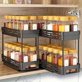 Organizador de especias extraíble, ideal para gabinetes - duradero, almacenamiento organizado con botellas deslizantes, estante giratorio multifuncional, soporte de especias para encimera de cocina, estantería rotativa para almacenaje en la cocina