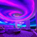 2pcs/1pc Proyector Aurora Torbellino Ola del Mar Cielo Estrellado Agujero RGB | Luz de Ambiente USB para Techo | Lámpara Galaxia Nocturna | Luz LED Giratoria Cambiante con Sonido para Fiestas, Salas y Dormitorios - Regalo Perfecto de Navidad