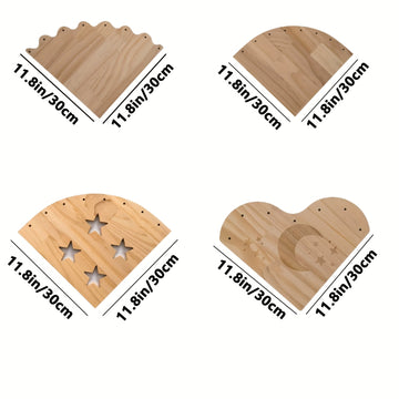 Estantería de Almacenamiento para Juguetes de Peluche de Madera con Altura Ajustable - Montaje en Pared, Diseño de Gran Ángulo, Marco de Madera Blanco, Ideal para Salas y Dormitorios, Organizador Elegante y Funcional