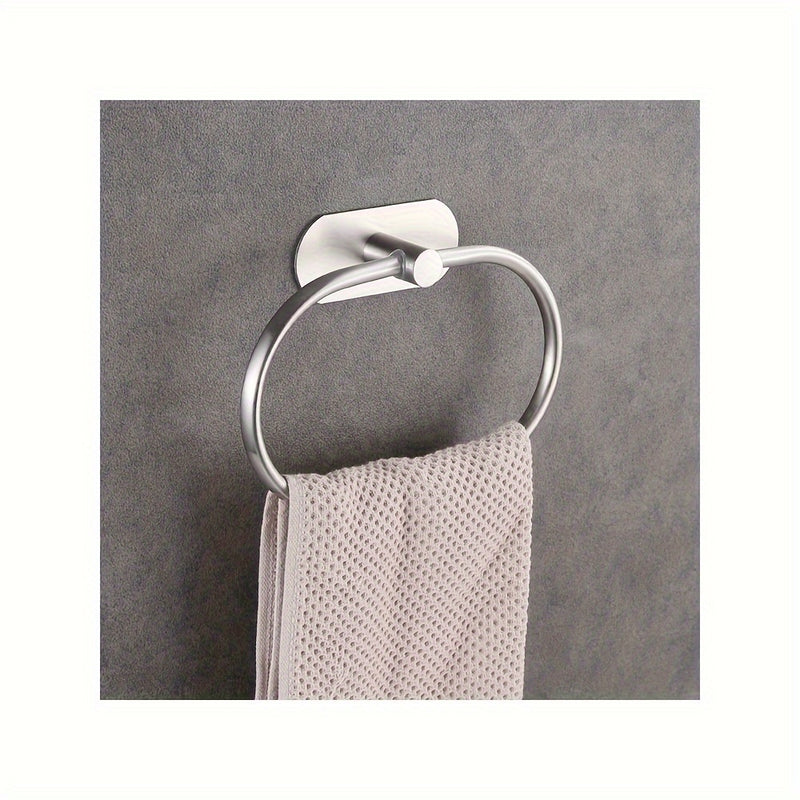 Anillo para Toalla Ovalado Sin Taladro, Decoración de Regalo de Navidad/Halloween