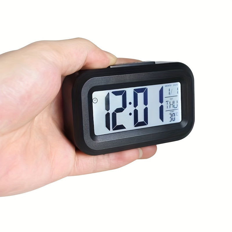 [Moda Multifuncional Reloj Despertador] Reloj Despertador de Moda Multifuncional - 1 pza Reloj de Oficina con Calendario Luminoso y Temporizador (Sin Batería)