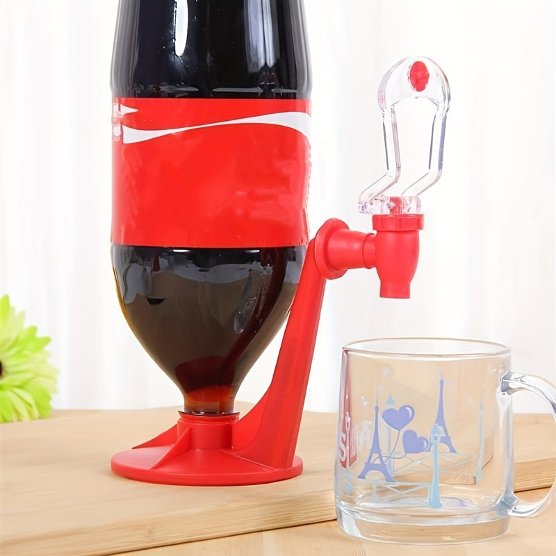 Dispensador de refresco de PVC - Dispensador de bebida boca abajo, gadget de venta de bebidas creativo para barra de casa, accesorios de fiesta, herramienta de cocina pequeña