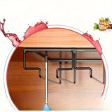 Soporte para Copas de Vino Invertido de Acero Inoxidable - Estante para Tazas de Cocina y Bar que Ahorra Espacio, Perfecto para Uso Doméstico y en Restaurantes