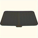Alfombrilla de Secado Grande con Agujeros de Drenaje para Fregadero Cuadrada – Protector Antideslizante y Resistente al Calor para Tazones, Cristalería y Utensilios de Cocina – Base Impermeable para Encimera