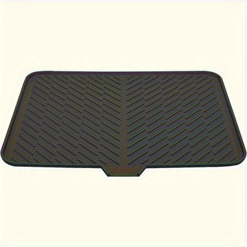 Alfombrilla de Secado Grande con Agujeros de Drenaje para Fregadero Cuadrada – Protector Antideslizante y Resistente al Calor para Tazones, Cristalería y Utensilios de Cocina – Base Impermeable para Encimera