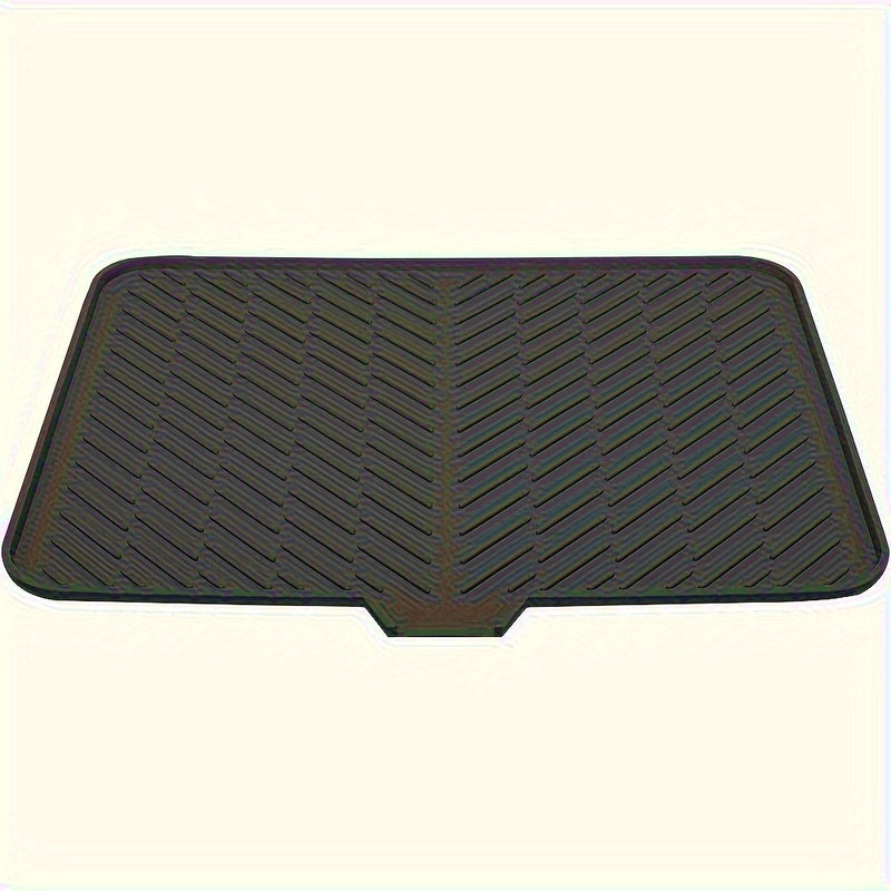 Alfombrilla de Secado Grande con Agujeros de Drenaje para Fregadero Cuadrada – Protector Antideslizante y Resistente al Calor para Tazones, Cristalería y Utensilios de Cocina – Base Impermeable para Encimera