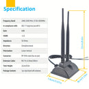 Antena de WiFi 6 6E de triple banda de 6dBi 2,4 GHz + 5 GHz con base magnética para router de WiFi 6 6E, computadora de escritorio con tarjeta WiFi 6E PCI-E y placa base para juegos de WiFi