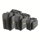 Estuche Profesional Portátil Multi-Efecto para Pedales - Bolsa Resistente Gris para Controladores DJ y Equipos con Múltiples Compartimentos, Costuras Reforzadas, Cremalleras Doradas y Asas Ergonómicas para Músicos, Uso en Directos y Estudio, Funda para P