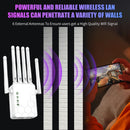 Amplificador de Señal WiFi con 6 Antenas - Banda Doble 2.4GHz/5GHz, Juego en Línea Fluido y 4K, Alta Penetración, Seguridad WPS, Enrutador/Punto de Acceso Dual, Conexión para Hogar Oficina Café (Enchufe US, 110-130V), Amplificador de Wifi de Alta Velocid