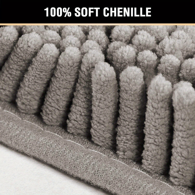 Alfombrilla De Baño De Chenilla De 2 Piezas, Alfombra De Baño En Forma De U Y Rectangular, Alfombra De Felpa Suave Y Peluda Para Baño, Alfombrilla De Inodoro Antideslizante Y Absorbente De Agua, Decoración De Baño