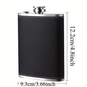 1 unidad, botella de 8 onzas para licor, termo de acero inoxidable, botella portátil para bebidas, ideal para whisky, bourbon, coñac, vodka, ginebra y tequila, accesorios de viaje, artículos para el hogar y cocina, regalo original para hombres, regalo pa