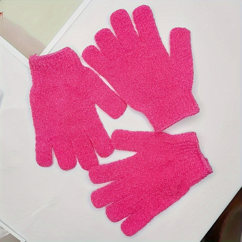 Guantes exfoliantes para baño, manoplas de baño doble cara para exfoliación, masaje y limpieza corporal, accesorios de baño