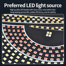 Luz LED para coche con diseño de ojo del diablo dinámico - 11 modos, 1 constante + 10 brillantes, alimentado por USB, se adapta a la mayoría de los vehículos, transforma tu vehículo con luz y estilo hipnóticos, actualización de iluminación de vehículos,