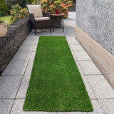 Juego de 4 Alfombras Artificiales de Césped Grande, Área Total 400cm x 50cm, Material Plástico Duradero, Adecuado para Interior y Exterior, Césped Sintético Amigable con Mascotas – Elección Ideal para Jardines, Balcones, Patios, Piscinas y Decoración Hot