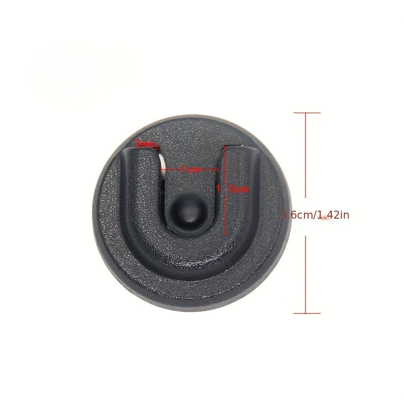 1/2pcs Colgador Universal de Micrófono para Radio CB Ham, Soporte de Micrófono con Perilla Redonda y Adhesivo para Motorola HLN9073B CDM1250 CDM750 GM300 M1225 GM3688 GTX800 Kenwood TK768G TK868G TM471A Radios Bidireccionales