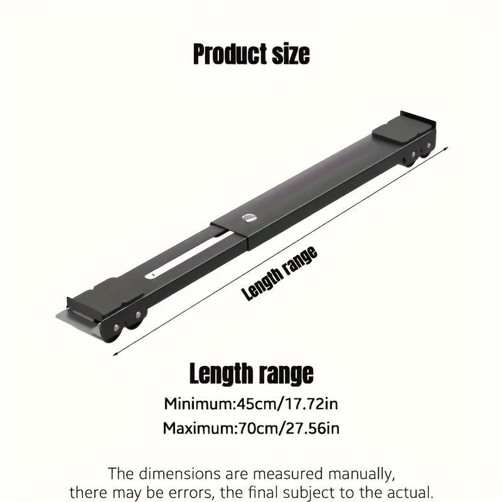 Ruedas retráctiles para mover electrodomésticos, base ajustable para lavadora, secadora, refrigerador y lavavajillas, soporte metálico resistente