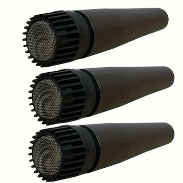 Microfono Dinámico M57 - Calidad Profesional, Portátil y de Mano con Diseño Clip-on para Presentaciones en Vivo y Grabacións, Ideal para Baterías y Amplificadores