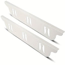2 piezas de KOZYLAND, cubiertas de huecos de estufa de acero inoxidable - Resistentes al calor, fáciles de limpiar, compatibles con estufas de gas y eléctricas, protegen las encimeras del daño por calor, protector de huecos de estufa, acabado metálico el