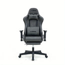 Silla de juego ergonómica con soporte lumbar y función de masaje - Altura ajustable, malla transpirable, base giratoria de 360° para hogar, oficina, juegos y cafeterías de red, silla de oficina, estética moderna, construcción duradera