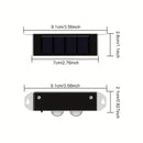 4 pzas. luces solares para pared Shenzhi Tech, iluminación LED para jardín con sensor inteligente de encendido/apagado automático, energía solar para jardín, cerca, camino, plástico ABS duradero, luz para pared exterior, lámpara de pared moderna, lámpara