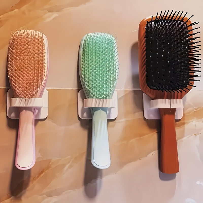1 Pieza, Soporte De Pared Para Botella De Spray, Gancho De Peine Adhesivo Fuerte, Soporte De Paraguas, Soporte De Peine Para Baño, Accesorios De Baño