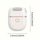 1 Pieza, Lijadora Eléctrica Recargable, 3 Cabezas Interchangeables, Cabeza De Molienda Gruesa Para Polir, Carga USB, Portátil Y Fácil De Usar, Cuidado Beige Claro, Adecuada Para Pies Secos Y Quebradizos Y Beige Claro