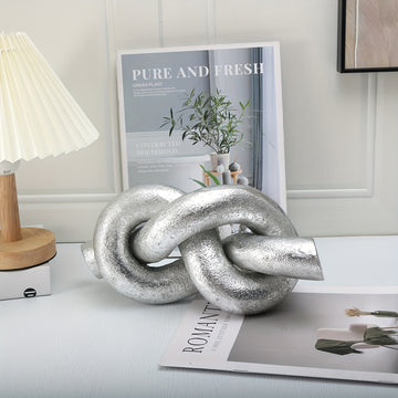 Escultura abstracta de nudos y lazos, artesanías decorativas para el hogar y la oficina, estatuas creativas