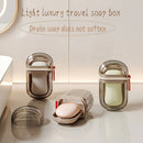 1pc Mini caja de jabón portátil, doble sellado, sin fragancia, otros materiales plásticos, diseño con drenaje, ideal para viajes y uso en casa