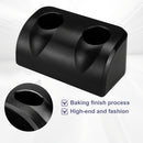 1pc Soporte de micrófono inalámbrico de doble ranura Heikuding, base de almacenamiento de escritorio de plástico para el hogar, fiesta, KTV - Negro