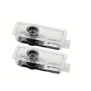 2 piezas para for bmw, luces LED de proyector de logo, blanco, fácil de instalar, no eléctricas, 12-24V, capa protectora transparente, perfectas para el diseño de rendimiento de for bmw, luz de bienvenida escalonada, accesorios de iluminación para coches
