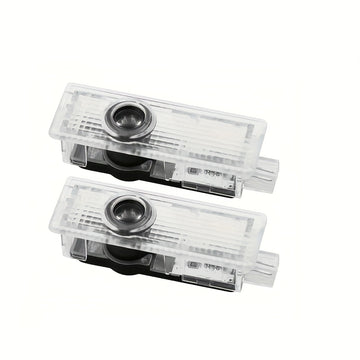 2 piezas para for bmw, luces LED de proyector de logo, blanco, fácil de instalar, no eléctricas, 12-24V, capa protectora transparente, perfectas para el diseño de rendimiento de for bmw, luz de bienvenida escalonada, accesorios de iluminación para coches