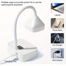 Linterna de Gel Recargable Inalámbrica - Temporizadores Dobles 30s/60s, Ángulo Ajustable 360° y Luces LED Azules para Uñas Rápidas, Portátil con Pantalla Digital USB, Linterna para Manicura en Casa o Salón, Cuerpo de Plástico Duradero