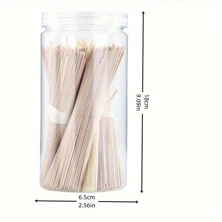 12 Piezas de Recipientes Herméticos Transparentes con Tapas - Contenedores Redondos Reutilizables para Alimentos, Conservación de Snacks, Galletas y Dulces, Lavado a Mano, Visibilidad Clara, Ideal para Despensa o Cocina