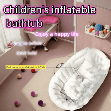 Bañera Inflable para Bebés con Diseño de Pato - Asiento Portátil de PVC Duradero y Antideslizante para Hogar y Viajes, Silla de Baño Segura en Blanco para Infantes y Niños Pequeños
