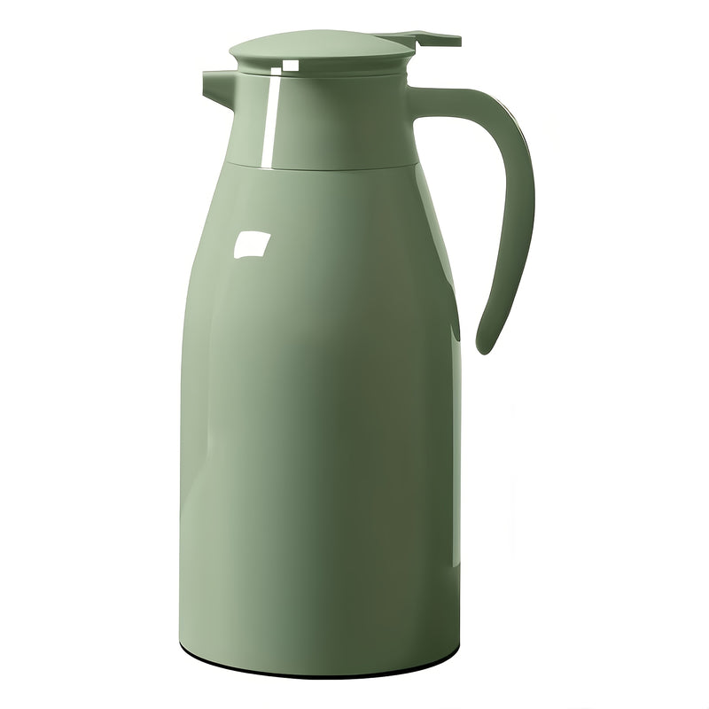1pc Tetera de Doble Pared con Aislamiento al Vacío de 64oz/2000ml, Mantiene Caliente por 12 Horas y Fría por 24 Horas, Ideal para Autocaravanas, Camping, Picnics, Oficina y Hogar