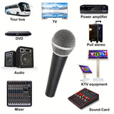 Micrófono dinámico profesional de mano con forma de corazón SM58, cable XLR de 6.35 mm y 3 m, ideal para presentaciones en vivo, DJ, karaoke, BBOX, grabación y transmisión