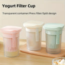 1pc Colador para Yogur Griego de Alta Resistencia con Tela Filtro - Herramienta Manual No Eléctrica para Yogur Casero, Queso y Leche de Soya, Paneer - Diseño Fácil de Limpiar, Organizador Compacto para Encimera - Ideal para Hogar, Dormitorio u Oficina -