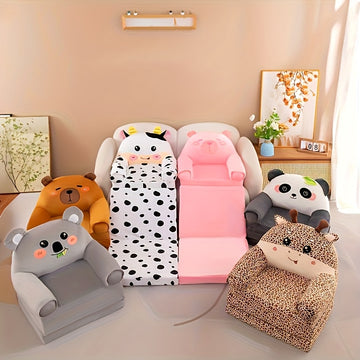Taburete Plegable para Sofá Asiento de Descanso Lavable para Perezosos Colchoneta para Dormir Tres Pliegues Taburete para Sentarse en el Sofá que se Puede Reclinar y Doblar